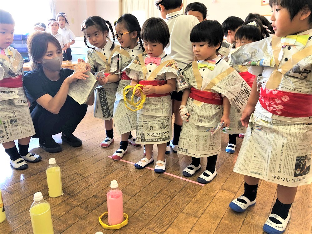 夏休み中の保育の様子