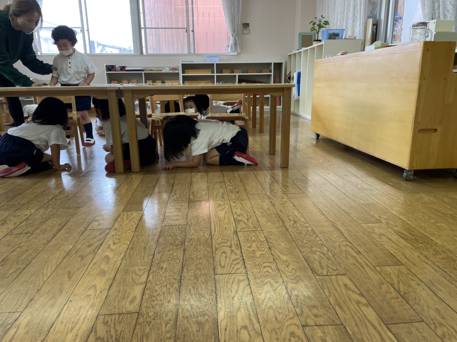９月の避難訓練の様子