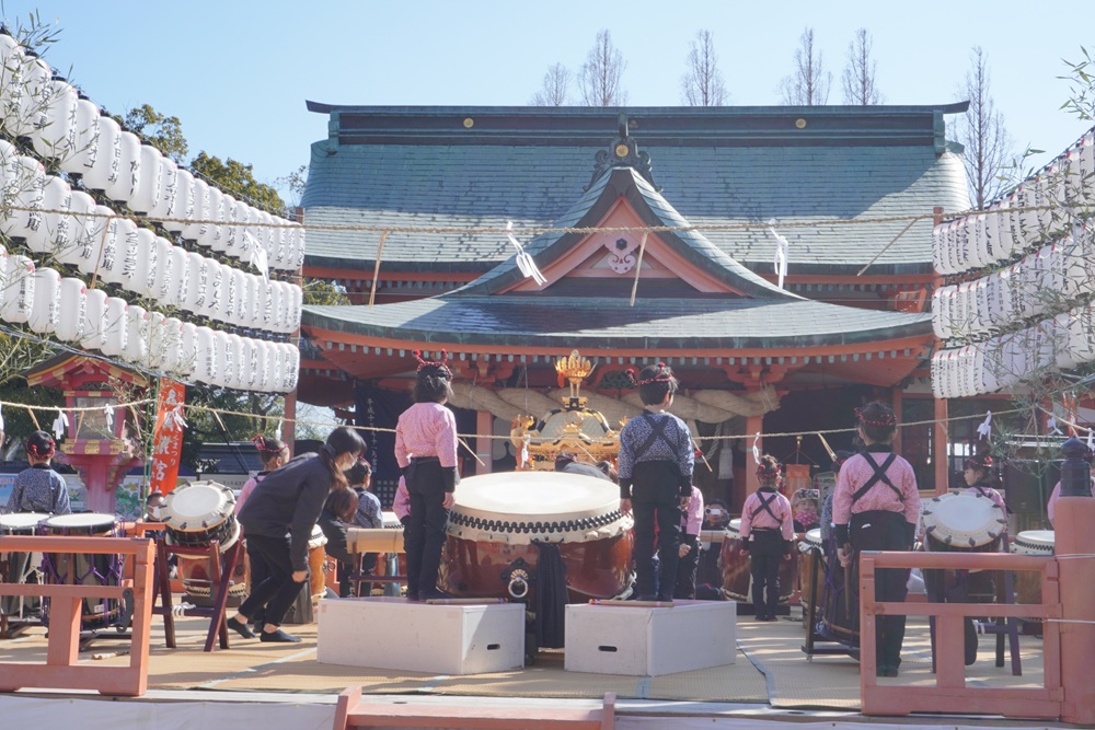 風浪宮例大祭 きく組和太鼓奉納